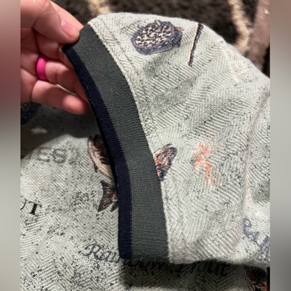 North River Green Fly Fishing Trout Polo Shirt Short Sleeve Camping Fish - Large - Picture 7 of 10